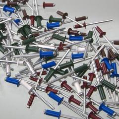 Заклепки вытяжные КОБАЛЬТ алюминиевые, 4,8 х 12 мм, синие RAL 5005 (50 шт.) пакет (910-973)