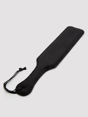 Черная шлепалка Bound to You Faux Leather Spanking Paddle - 38,1 см. - 