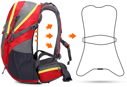 Картинка рюкзак туристический Nevo Rhino 5009-KA Green - 10