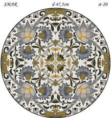Эскиз для росписи, Круг диаметр-47,5см, SMAR-st-20