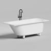 Salini Ornella KIT 102426M Встраиваемая ванна 160х70х54см., с донным клапаном, сифон, интегр слив-перелив, мат-л: S-Stone, цвет: белый матовый