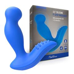 Синий вибромассажер простаты 3,5’’ P-spot Massager - 12,5 см. - 