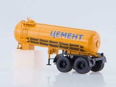 Semitrailer cement carrier ТЦ-11 orange 1:43 AutoHistory