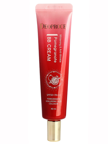 Deoproce Pomegranate Крем ББ с экстрактом граната Deoproce Whitening And Anti - Wrinkle Pomegranate BB Cream SPF50+PA+++ 40 мл