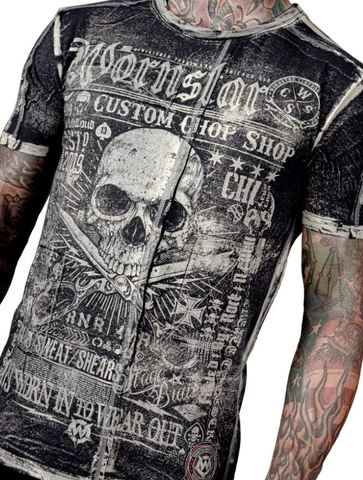 Wornstar | Футболка мужская BLOOD SWEAT AND SHEARS TEE W017 принт спереди