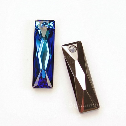 6465 Подвеска Сваровски Queen Baguette Crystal Bermuda Blue (25х7 мм)