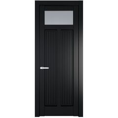 Межкомнатная дверь эмаль Profil Doors 3.4.2PM блэк остеклённая