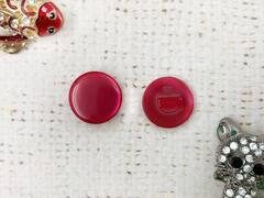 Пуговицы блузочные на ножке "карамелька", d 1,5 см, малиновый