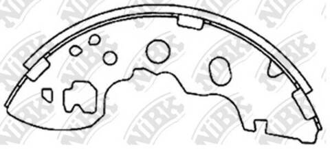Колодки барабанные NiBK FN3426