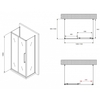 Abber Schwarzer Diamant AG30110BMH-S100BM-S100BM Душевой уголок, 110x100x195