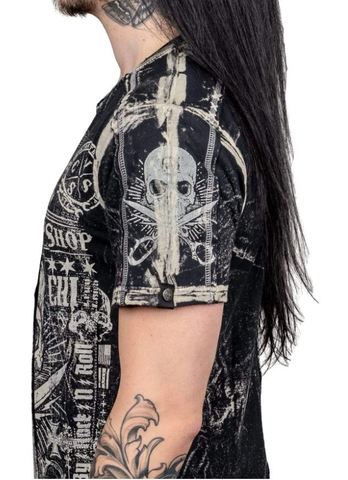 Wornstar | Футболка мужская BLOOD SWEAT AND SHEARS TEE W017 левый рукав