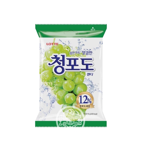 Карамель леденцовая Green Grape Candy  153г Lotte Корея