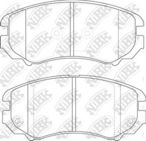 Колодки NiBK PN0377