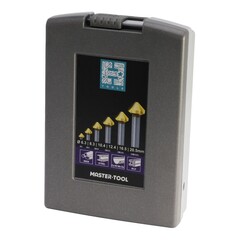 Набор зенковок 90° 6,3-20,5мм 3z HSSE-Co5 TiN 6шт H-Tools 795806EHT