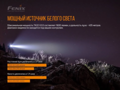 Купить недорого фонарь светодиодный Fenix TK22 V2.0 (1600 лм, аккумулятор)