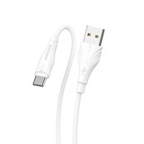 Кабель USB - Type-C 3A Borofone BX18 1м (100 см) (Белый)