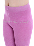 Колготки ажурные из шерсти мериноса Norveg Casual Pink детские