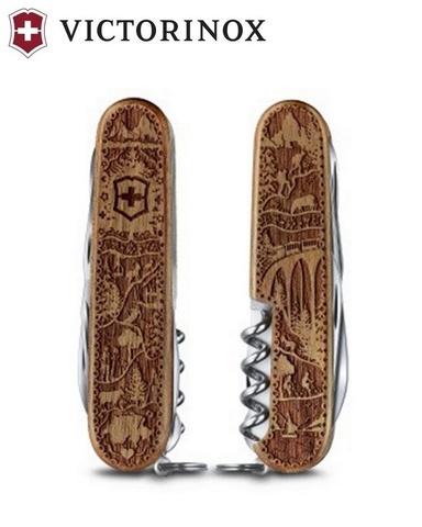 Нож складной Victorinox Climber Wood Swiss Spirit Limited Edition 2021 (1.3701.63L21)