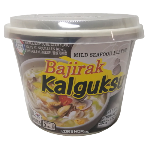 Суп с лапшой со вкусом моллюсков и мидий BAJIRAK KALGUKSU, 202 г