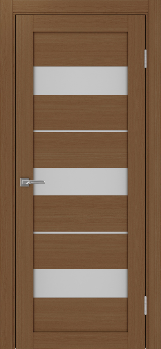 Дверь межкомнатная Оптима Порте Турин 526.122, цвет орех, экошпон, стекло мателюкс