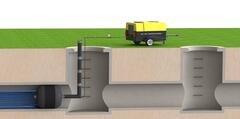 Пневмозаглушка проходная ГМ-3Н Ду-50 для перекрытия труб 200-360 мм.