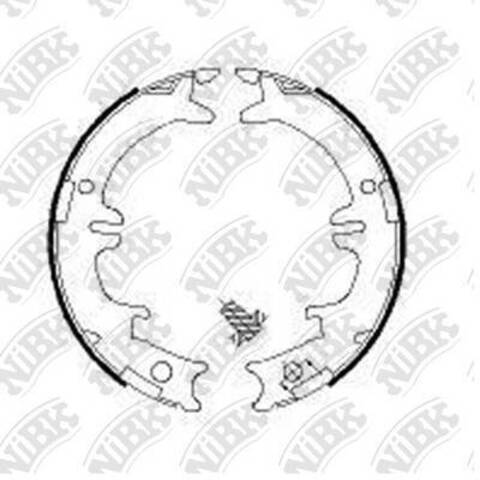 Колодки барабанные NiBK FN0567
