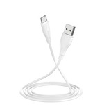 Кабель USB - Type-C 3A Borofone BX18 1м (100 см) (Белый)