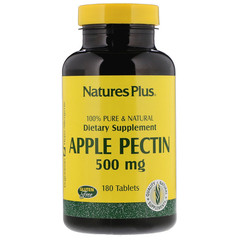 Nature's Plus, Яблочный пектин, 500 мг, 180 таблеток