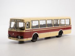 LiAZ-677 beige-burgundy 1:43 Modimio Our Buses #28