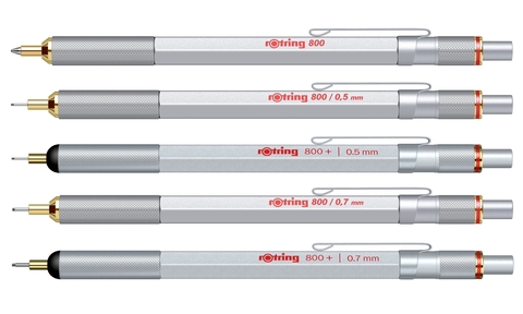 Карандаш механический Rotring 800+ Matte Silver, 0.7 mm  (1900184)