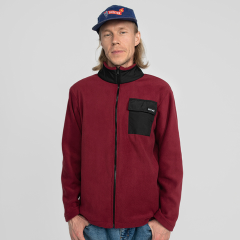 Fleece Full Zip Bordo