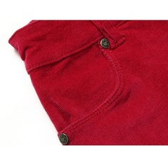 Sweet Berry Малиновая вельветовая юбка (165459)