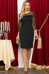 Платье трикотажное Праздник (черное) П14640-27М LT Collection