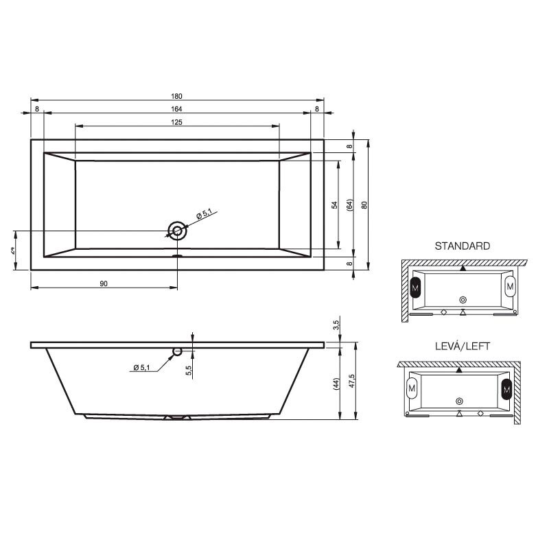 ванна Riho Lusso