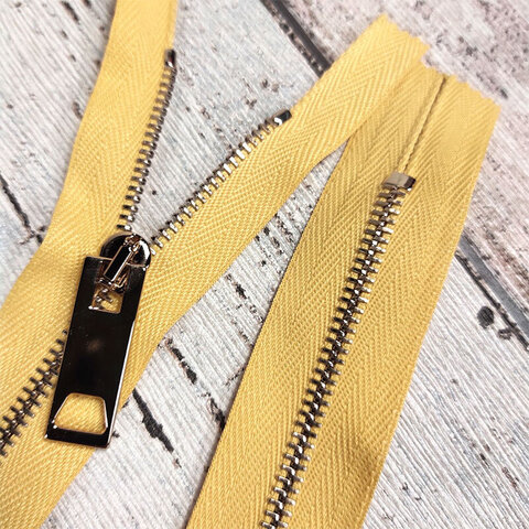 Молния неразъемная металллическая RACCAGNI 60 см желтая