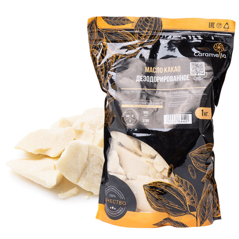 Масло какао кусочками дезодорированное 1 кг