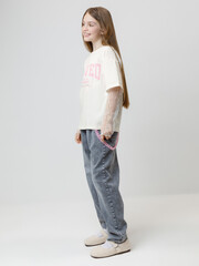 фуфайка  для девочки  КР 302838/белая лилия к605