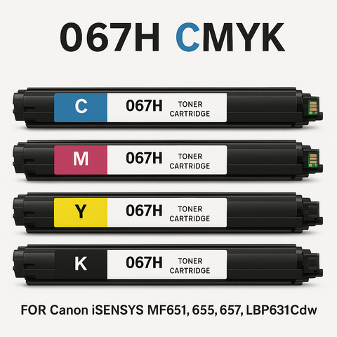 Картриджи 067H CMYK с чипами для Canon i-SENSYS