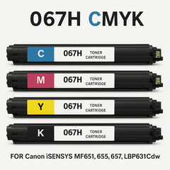 Картриджи 067H CMYK с чипами для Canon i-SENSYS