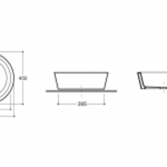 Умывальник накладной Сканди 45