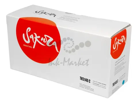 Картридж Sakura TK5140C (1T02NRCNL0) для Kyocera Mita M6030cdn, P6130cdn, M6530xdn, голубой, 5000 к.