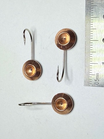 Мормышка Mustad тип 304 цв: медь (1,9гр. d-10мм)