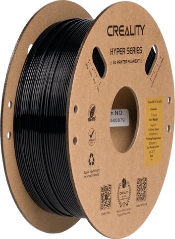Пластик для 3D-печати Creality Hyper PETG, 1.75 мм, 1 кг, чёрный, 3301030043