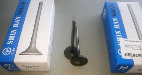 КЛАПАН ВПУСКНОЙ GAMMA SOLARIS, ELANTRA, i30, RIO QB, CEED, CERATO SHIN HAN