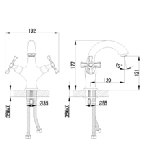 Смеситель для умывальника LEMARK BENEFIT – LM2506C