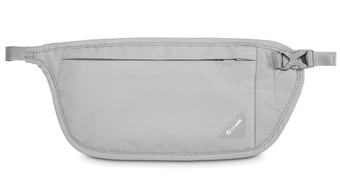 Картинка кошелек на пояс Pacsafe Coversafe V100 Светло-серый - 1