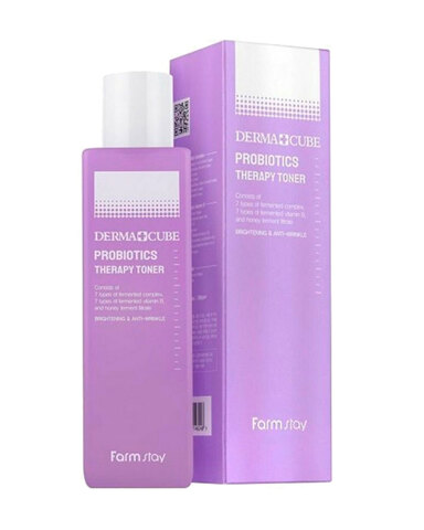 FarmStay Derma Cube Probiotics Therapy - Тонер с пробиотиками восстановление кожи