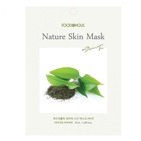 NATURE SKIN Тканевая маска для лица с зеленым чаем 23мл