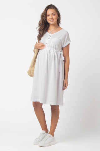Платье для беременных 15840 белый
