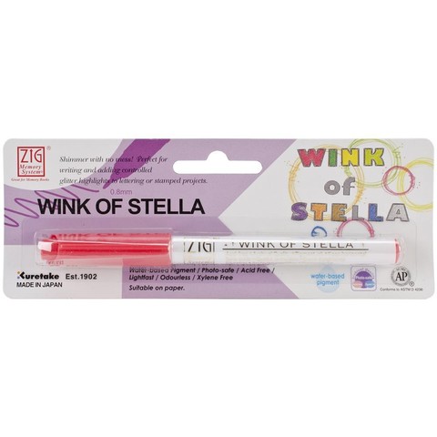 Маркер Wink Of Stella Glitter Marker с глиттером для придания эффекта блеска - RED